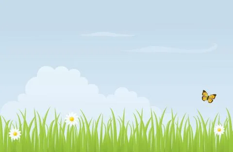 Meadow Stock Illustration