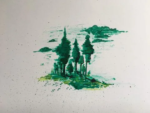 Meadow Stock Illustration