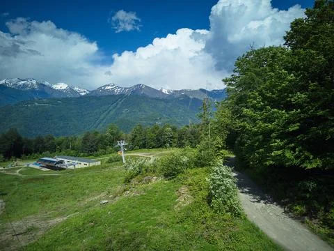 Meadow in the mountains Foto stock