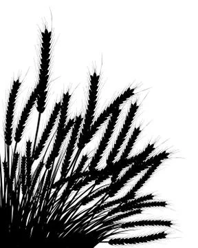 Meadow silhouettes Stock Illustration