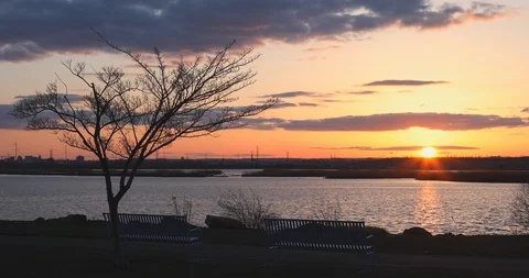 Meadowlands Sunset  Stock Footage 88399770