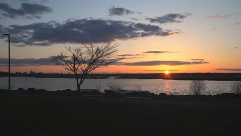 Meadowlands Sunset Time-Lapse Stock Footage 88399817