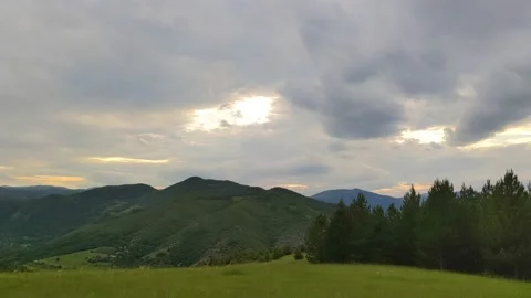 Meadows and hills Vídeo Stock 133070358