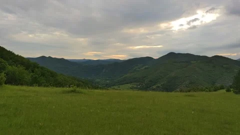 Meadows and hills Vídeo Stock 133071876