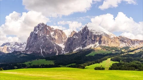 Meadows and Mountains (Timelapse) Stock Footage 244743233