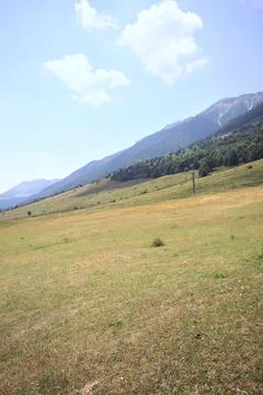 Meadows on the mountains Stock Photos