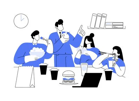 Meal allowance abstract concept vector illustration. Stock Illustration