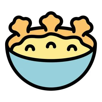 Meal cuisine icon vector flat Stock Illustration