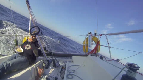 Meal on deck Stock Footage 25420257