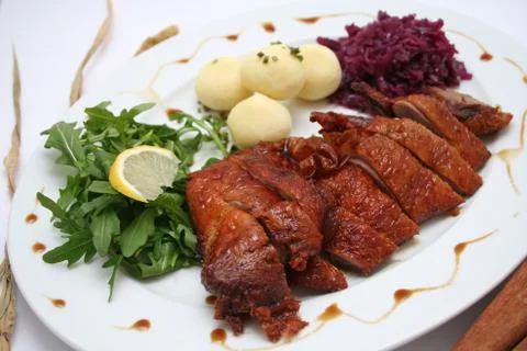 Meal of a duck Stock Photos