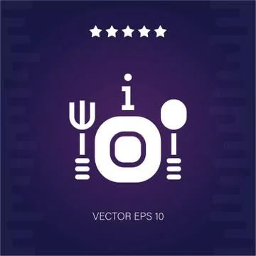 Meal information vector icon Stock Illustration