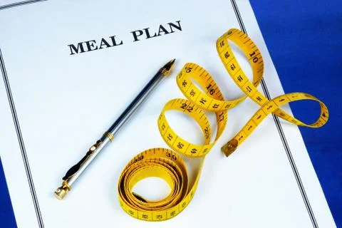 A meal plan is an ideal diet. Stock Photos