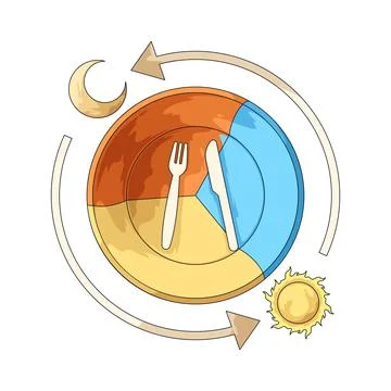 Meal plan illustration Stock Illustration