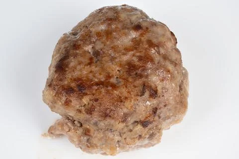 Meal prep lean meat cutlet photographed isolated for portion and nutrition fo Stock Photos