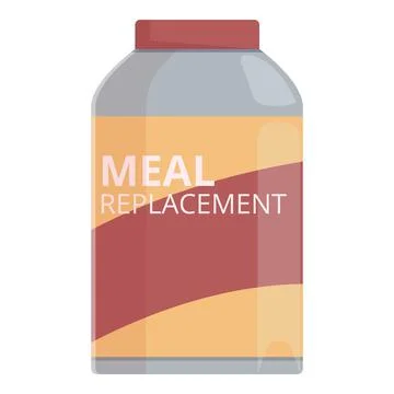 Meal replacement icon cartoon vector. Food alternative Ilustración de archivo