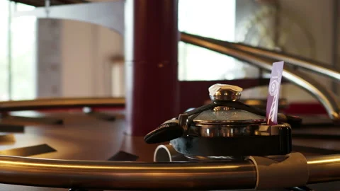 Meal in the restaurant on the rollercoaster 스톡 동영상 221179867