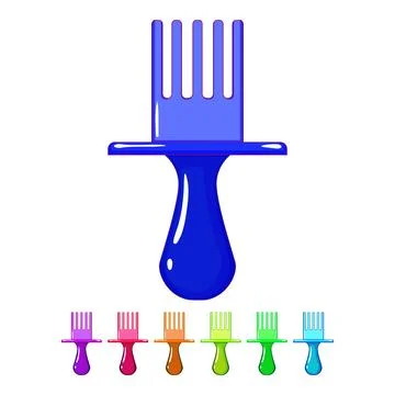 Meal toddler fork cartoon vector graphic Stock Illustration