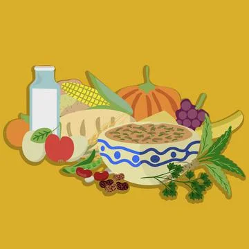 Meal vector illustration Stock Illustration