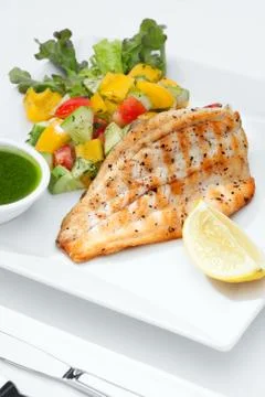 Meal on white 写真素材