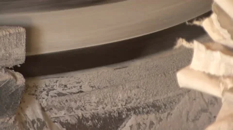Mealy grindstone grinds flour Stock-Footage 35958059