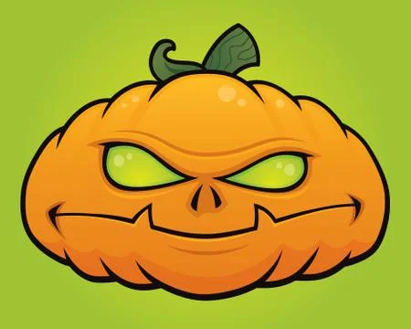 Mean Pumpkin Stock Illustration