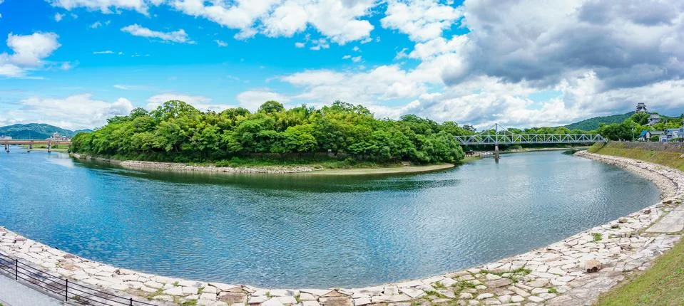 Meander panoramic view Foto stock