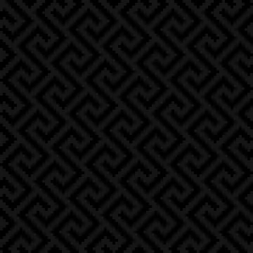 Meander Pixel Art Seamless Pattern. Stock Illustration