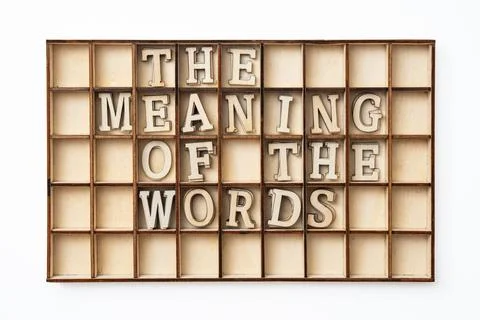 The meaning of the words 写真素材