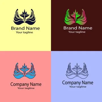 Meaningful abstract logo design Stock Illustration