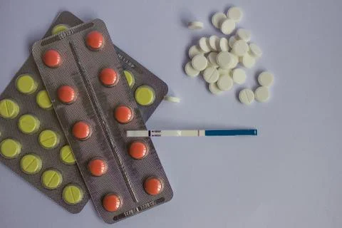 Means of birth control. Stock Photos