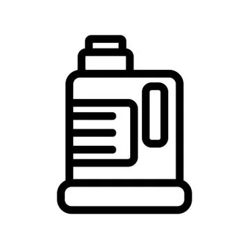 Means for cleaning the vector icon. Isolated contour symbol illustration Stock Illustration