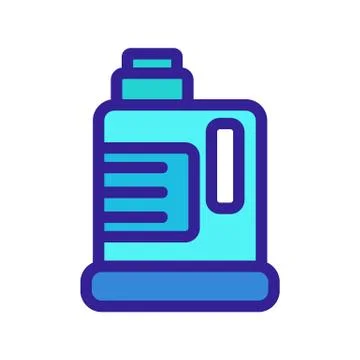 Means for cleaning the vector icon. Isolated contour symbol illustration Stock Illustration