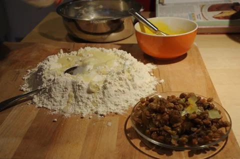 Means for making pasta Stock-Fotos