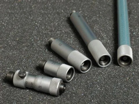 Meansuring pipe size Foto stock