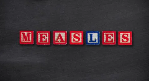 Measles concept Stock Photos