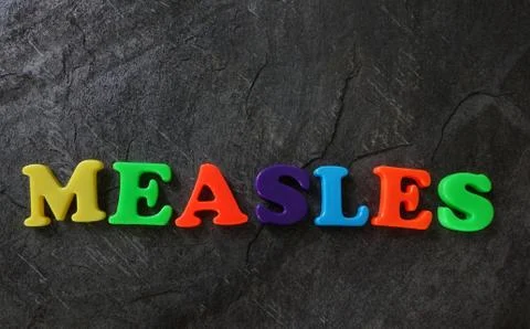 Measles concept Stock-Fotos