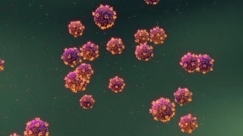 Measles viruses Stock Footage 321895357