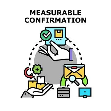 Measurable confirmation process tracking delivery and order 库存插图