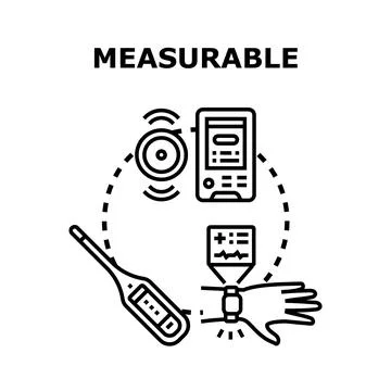 Measurable data health tracking and monitoring concept Stock Illustration