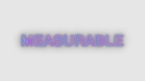 Measurable neon effects, text animation on transparent background Stock Footage 303501446