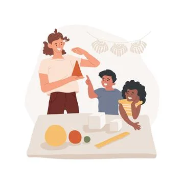 Measure and compare objects abstract concept vector illustration. Stock Illustration