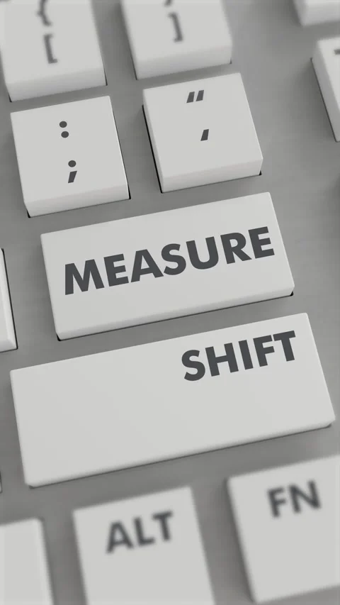 MEASURE BUTTON PRESSING ON KEYBOARD Vertical Video Stock-Footage 302440515