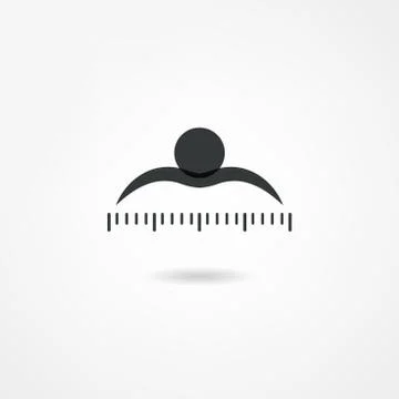 Measure icon Stock Illustration