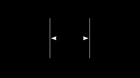Measure inner width line arrow animation Stock Footage 276062779