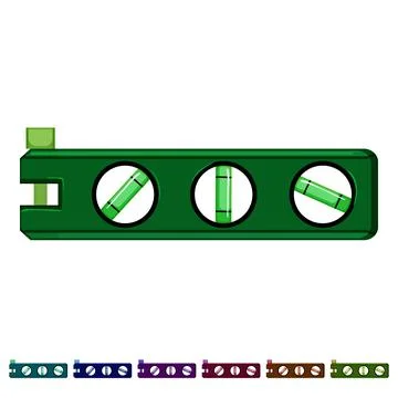 Measure level tool cartoon vector graphic Stock Illustration