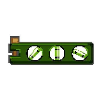 Measure level tool pixel art vector illustration Ilustración de archivo