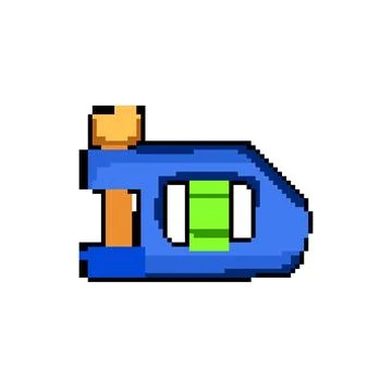 Measure level tool pixel art vector illustration Stock Illustration