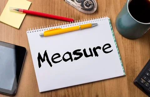 Measure - Note Pad With Text Photos