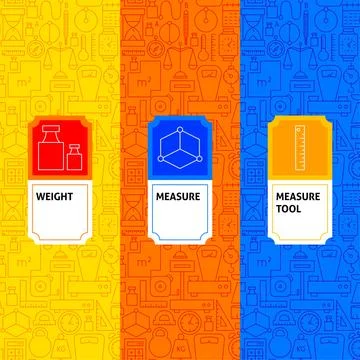 Measure Package Labels Stock Illustration
