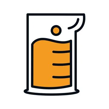 Measure pot science icon Stock Illustration